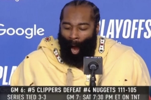 哈登：今天比賽計劃更多是讓我處于進攻模式 同時還要拉開空間