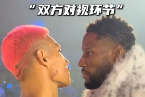 威姆斯夸張臂展拳擊全面壓制 前者砸擊后腦+左勾拳轟倒惡鼠引爭議