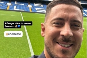 他回來了！阿扎爾重返斯坦福橋曬照：回家的感覺總是很棒