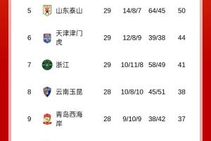 梅州先賽反超！中超積分榜：梅州、海牛積21分，相互戰(zhàn)績梅州占優(yōu)