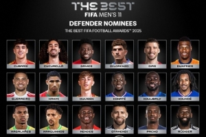 FIFA最佳陣容后衛(wèi)候選：范戴克、薩利巴、阿什拉夫在列