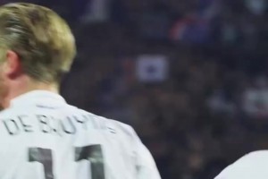 曼徹斯特三叉戟！場(chǎng)邊視角看霍伊倫進(jìn)球，德布勞內(nèi)和小麥開(kāi)心慶祝