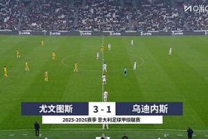 【集錦】意甲-DV9、伊爾迪茲點射 尤文3-1烏迪內(nèi)斯終結(jié)八場不勝
